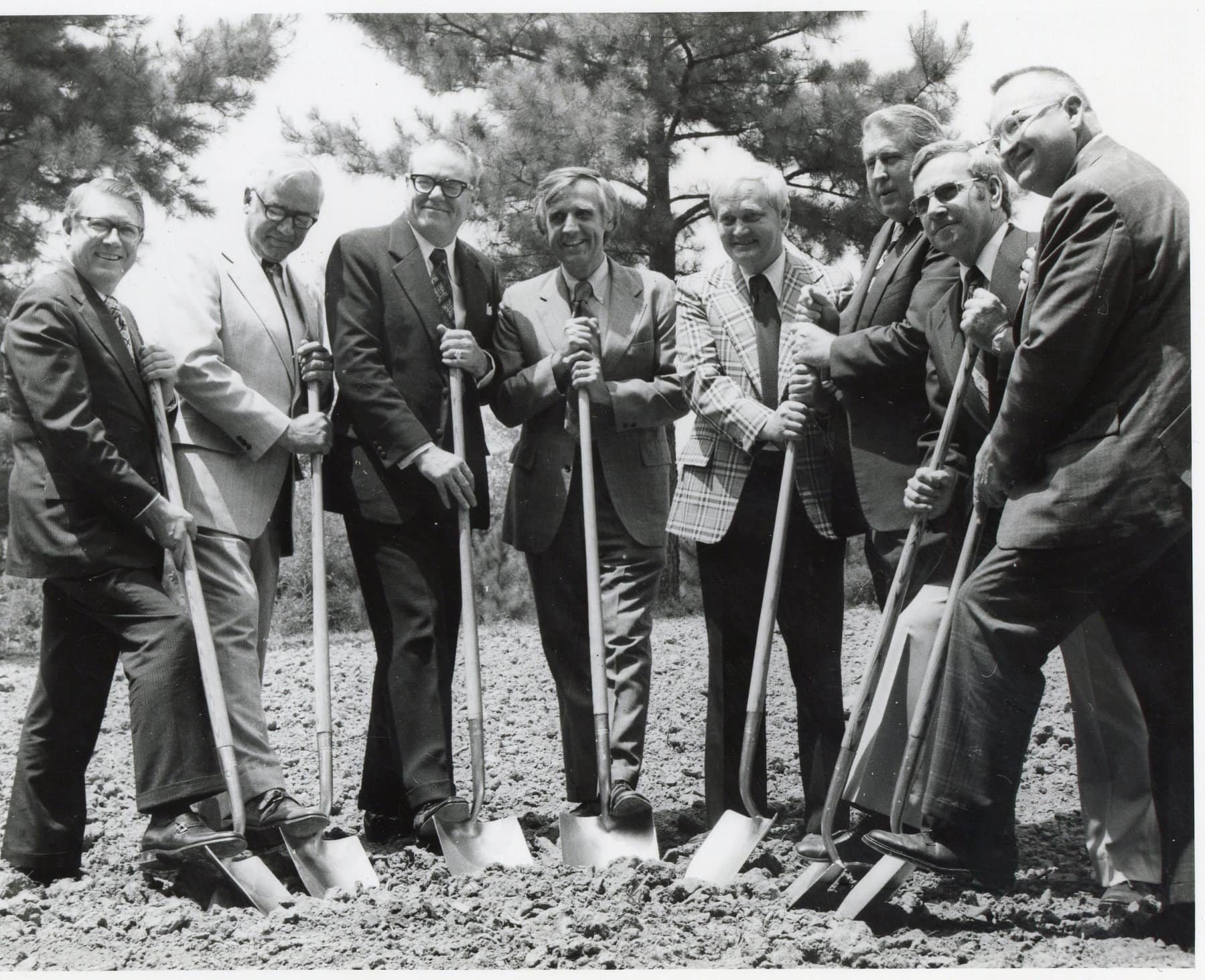 The first groundbreaking for the School of Dentistry